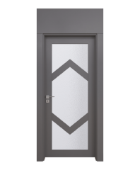 BY-262V Porte intérieure Laqué Vitrée